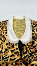 Abito midi in seta animalier Alessandra Rich