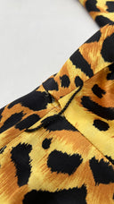 Abito midi in seta animalier Alessandra Rich