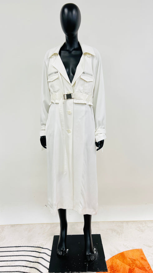 Trench con pettorina