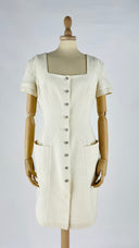 Abito midi vintage bianco MUgler