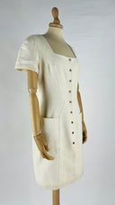 Abito midi vintage bianco MUgler