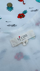 Top bianco stampato Y COO