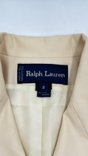 Blazer panna con stemmi Ralph Lauren