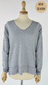 Maglia a righe in cashmere