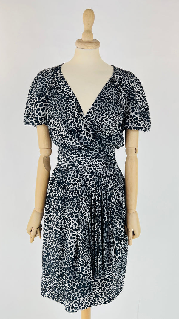 Abito midi animalier