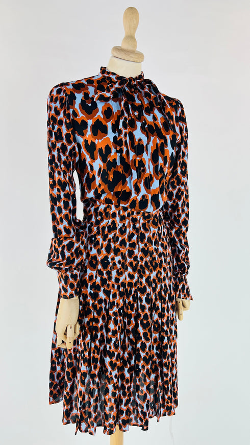 Abito midi motivo animalier