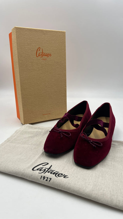 Ballerine "Gladis" in velluto con box