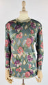 Maglia girocollo a fiori
