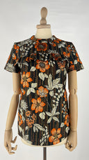 Top in tessuto broccato PRADA