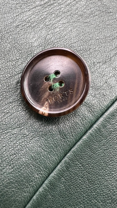 Trench doppiopetto in pelle