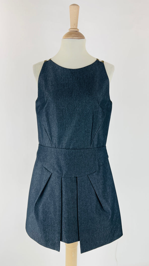 Abito corto in denim