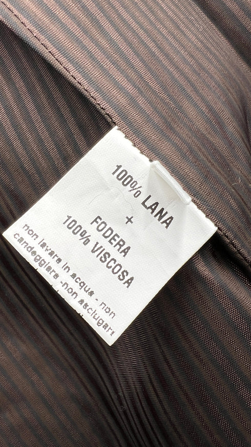 Cappotto in lana con cartellino