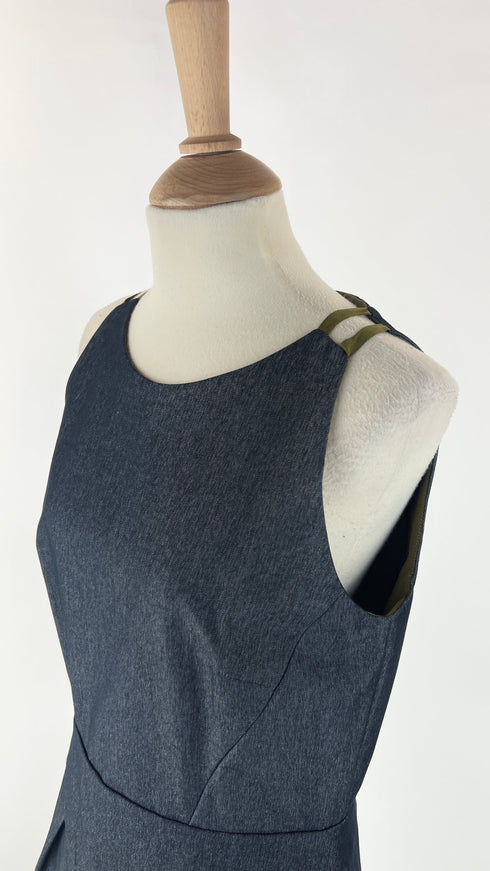 Abito corto in denim