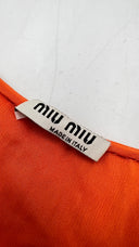 Top smanicato cropped Miu Miu