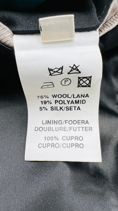 Cappotto doppiopetto bianco nero