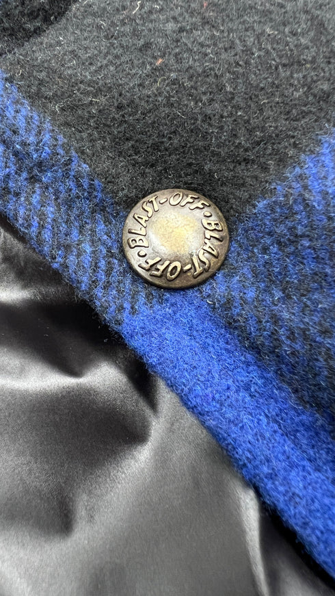 Bomber tartan inserti velluto