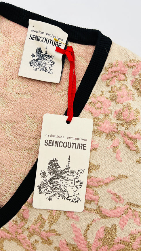 Gilet lurex con cartellino