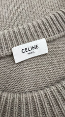 Maglion sabbia con logo Celine