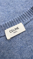 Maglione azzurro in cachemire Celine