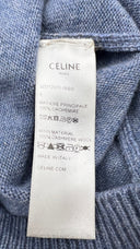 Maglione azzurro in cachemire Celine
