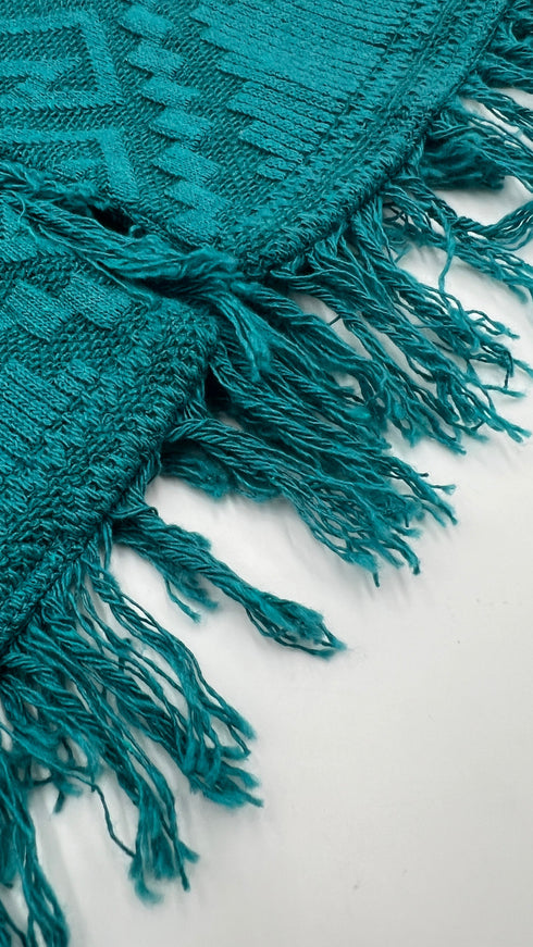 Cardigan girocollo sfrangiato