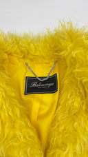 Pelliccia gialla oversize BALENCIAGA