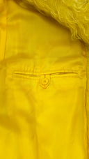 Pelliccia gialla oversize BALENCIAGA