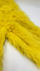Pelliccia gialla oversize BALENCIAGA