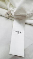 Camicia classica con logo ricamato Celine