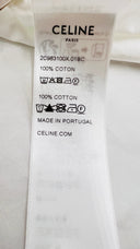 Camicia classica con logo ricamato Celine