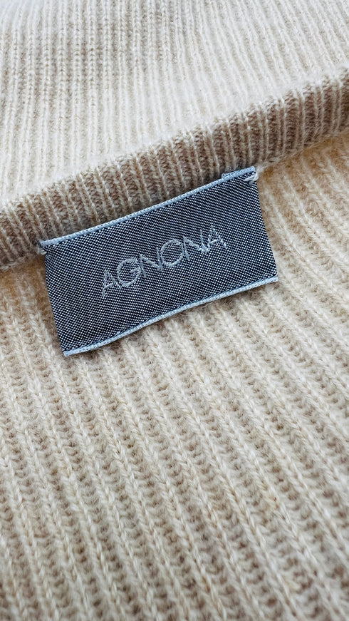 Maglia a coste in cashmere