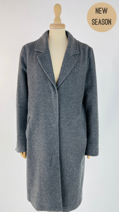 Cappotto melange in lana e cashmere