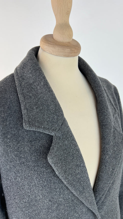 Cappotto melange in lana e cashmere