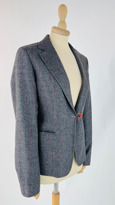 Blazer con chiusura moschettone