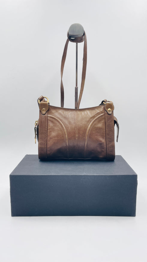 Borsa a tracolla marrone