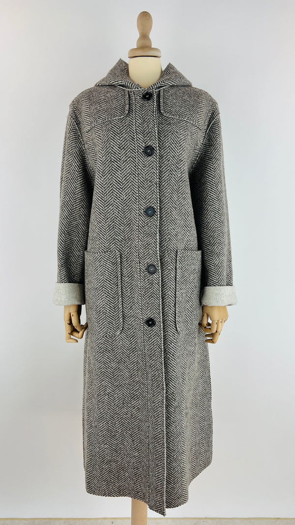 Cappotto sfoderato spigato
