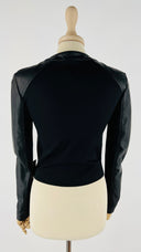 Giacca in pelle fit aderente Pinko