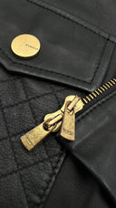 Giacca in pelle fit aderente Pinko