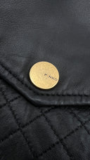 Giacca in pelle fit aderente Pinko