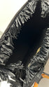 Borsa in raffia a righe