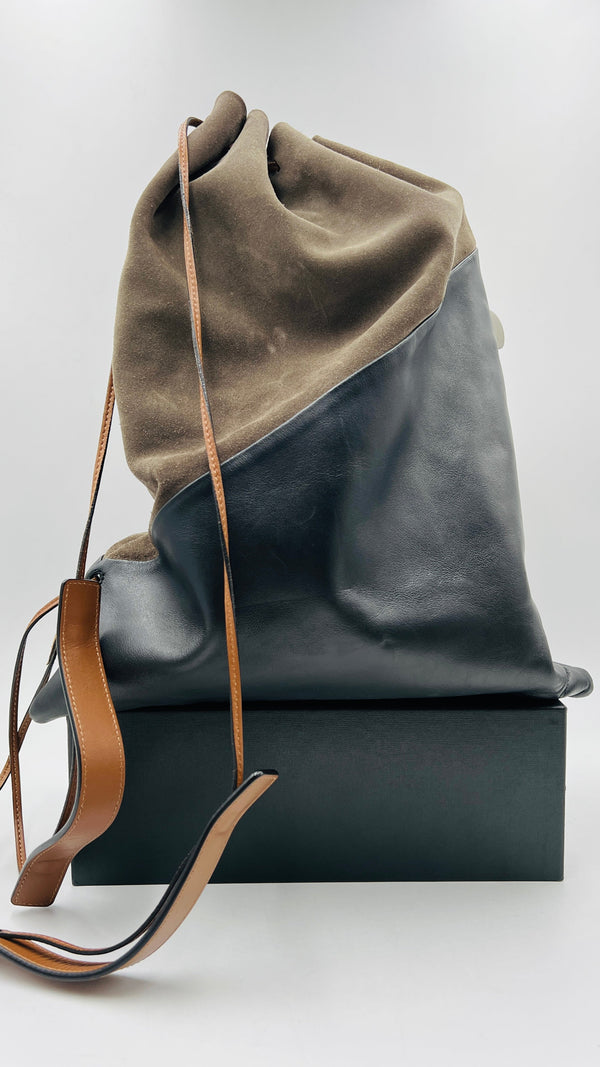 Zaino pelle e suede