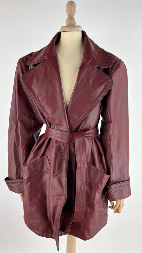 Trench pelle vintage