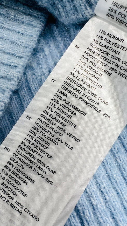 Maglione girocollo con strass