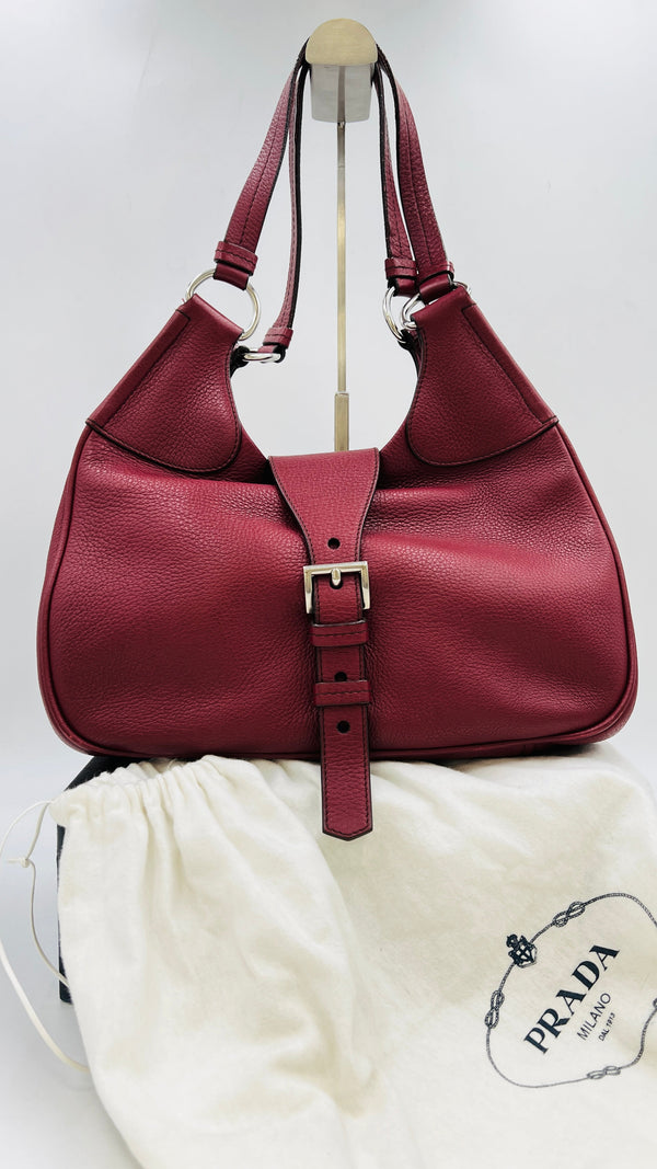 Borsa a mano "moon" rossa