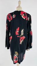 Abito corto maxi fiori ALYSI