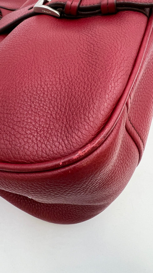 Borsa a mano "moon" rossa