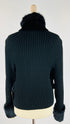 Cardigan maglia pelliccia