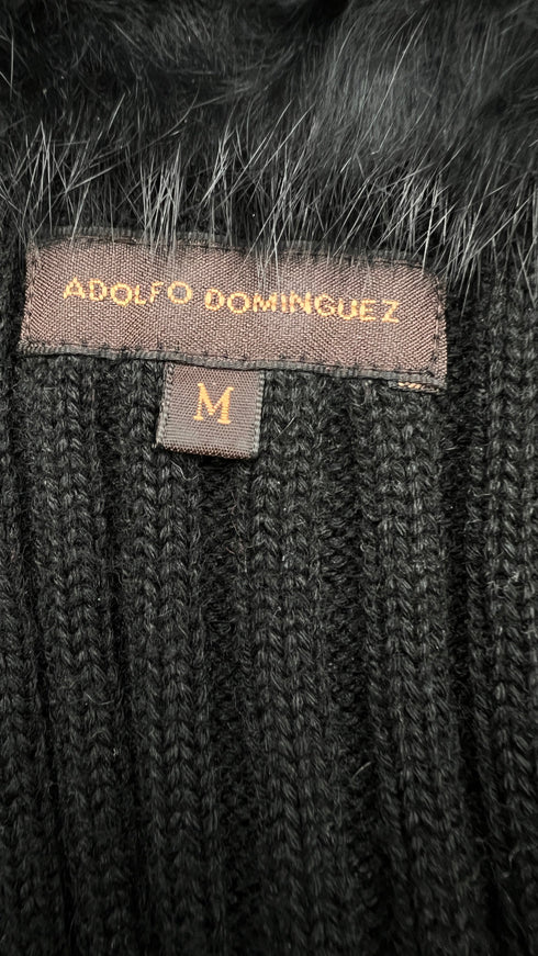 Cardigan maglia pelliccia