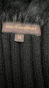 Cardigan maglia pelliccia