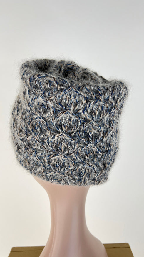 Cappello cilindrico a rombi melange